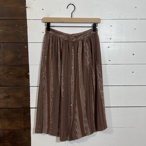 Vintage 80s Campus Casuals of California Skirt Pleated Preppy Boho‎ Academia